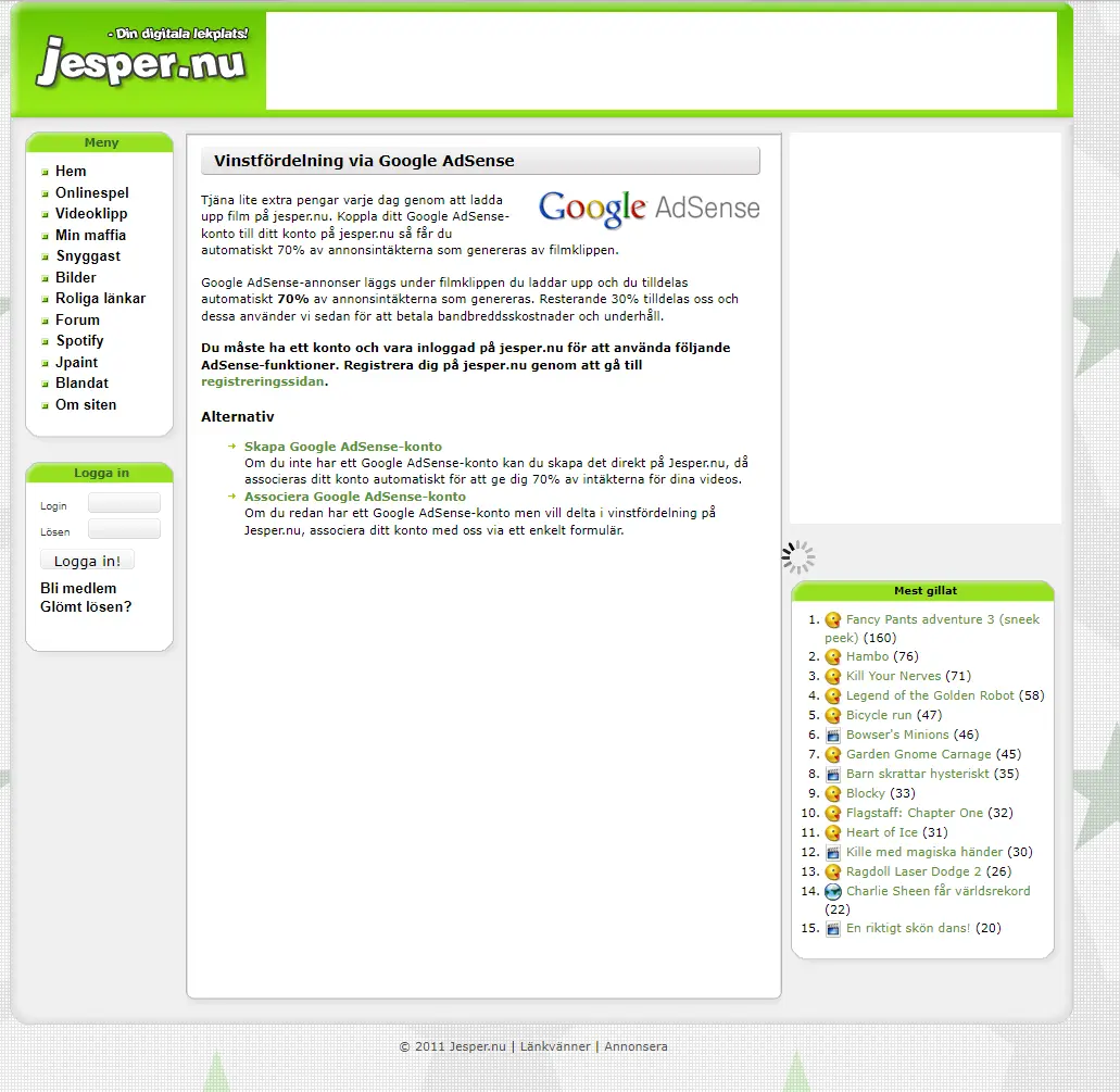 Collaboration with Google to monetize user content, users got 70% of the ad revenue