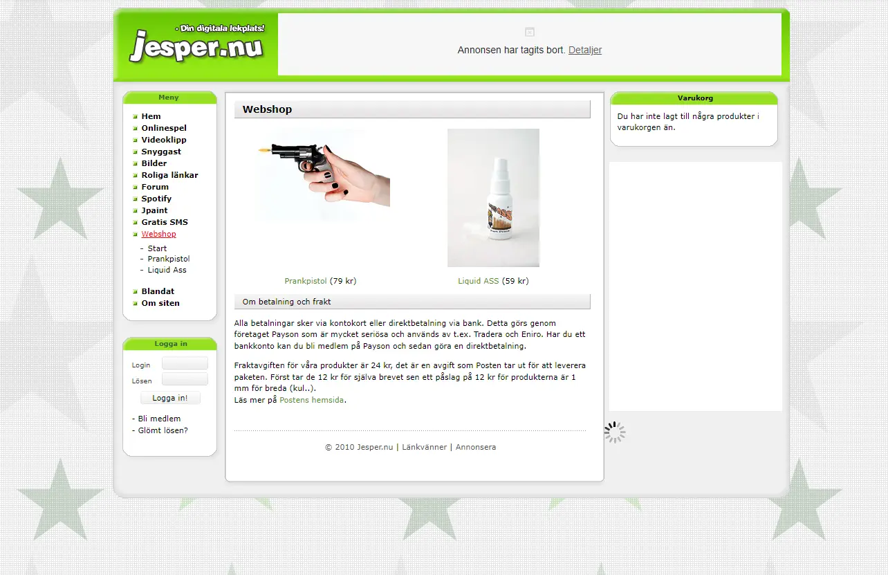 A small ecommerce